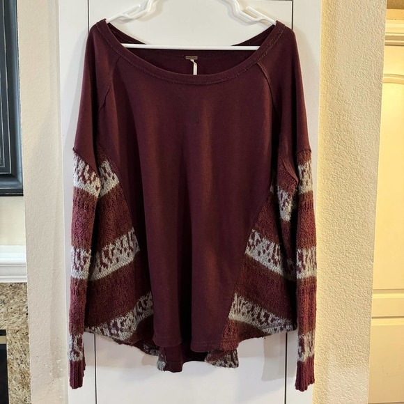 Free People Angel French Terry Panel Sweater - Picture 4 of 8